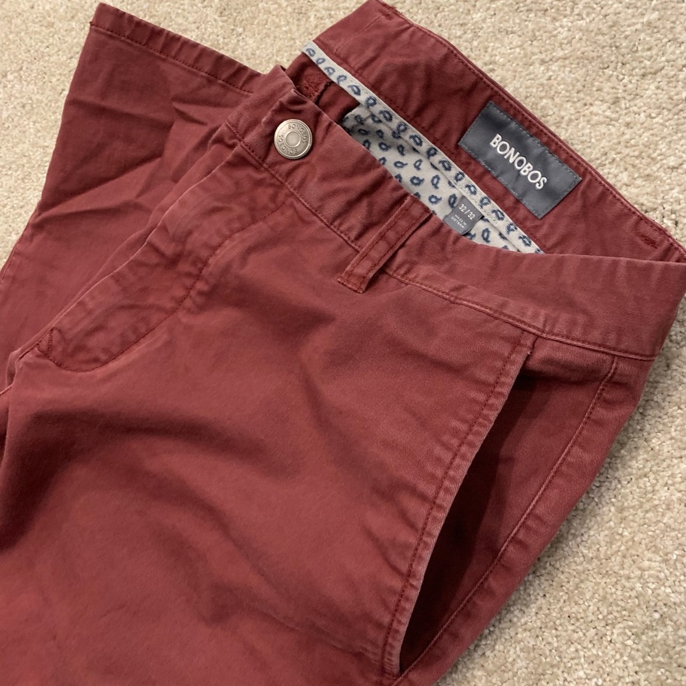 Bonobos Chino Pants - Vintage Red
